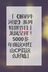 《解码牛河梁》系列特别节目丨龙凤呈祥！5000多年前这对红山CP竟这么好嗑