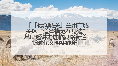 「德润城关」兰州市城关区“道德模范在身边”基层巡讲走进临夏路街道新时代文明实践所