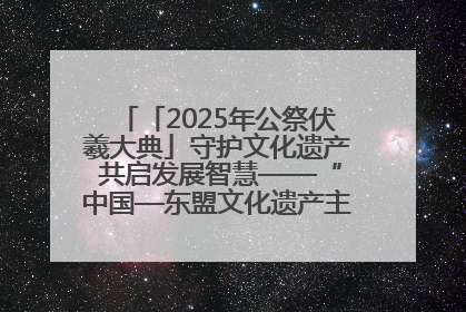 「2025年公祭伏羲大典」守护文化遗产 共启发展智慧——“中国—东盟文化遗产主题对话”侧记