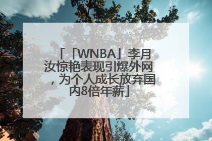 「WNBA」李月汝惊艳表现引爆外网，为个人成长放弃国内8倍年薪