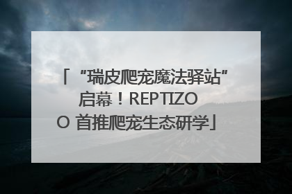 “瑞皮爬宠魔法驿站” 启幕！REPTIZOO 首推爬宠生态研学