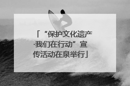 “保护文化遗产·我们在行动”宣传活动在泉举行