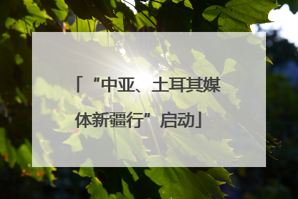 “中亚、土耳其媒体新疆行”启动