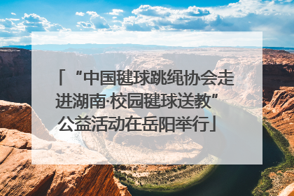 “中国毽球跳绳协会走进湖南·校园毽球送教”公益活动在岳阳举行