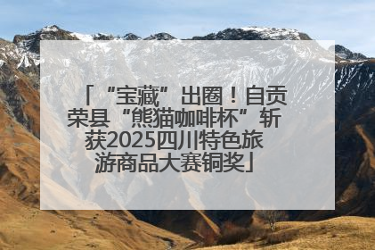 “宝藏”出圈！自贡荣县“熊猫咖啡杯”斩获2025四川特色旅游商品大赛铜奖