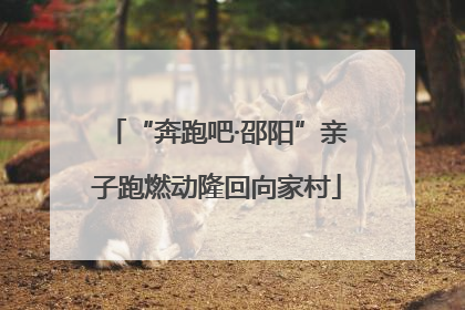 “奔跑吧·邵阳”亲子跑燃动隆回向家村