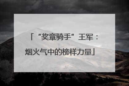 “奖章骑手”王军：烟火气中的榜样力量