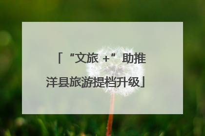 “文旅 +”助推洋县旅游提档升级