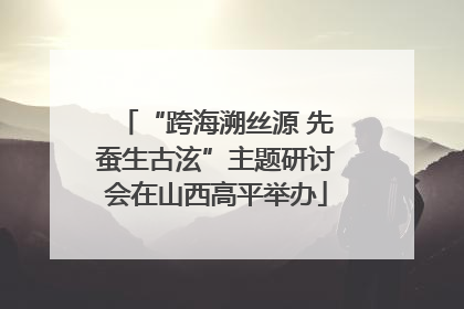 “跨海溯丝源 先蚕生古泫”主题研讨会在山西高平举办