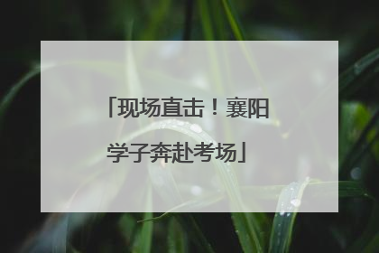现场直击！襄阳学子奔赴考场