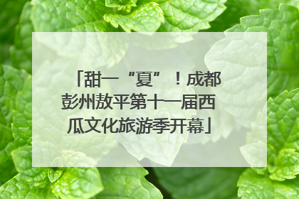 甜一“夏”！成都彭州敖平第十一届西瓜文化旅游季开幕