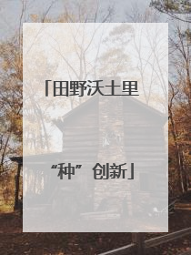 田野沃土里“种”创新