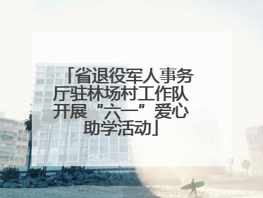 省退役军人事务厅驻林场村工作队开展“六一”爱心助学活动