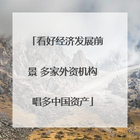 看好经济发展前景 多家外资机构唱多中国资产