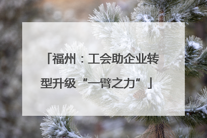 福州：工会助企业转型升级“一臂之力”