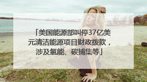 美国能源部叫停37亿美元清洁能源项目财政拨款，涉及氢能、碳捕集等