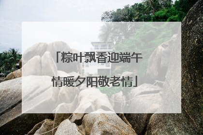 粽叶飘香迎端午 情暖夕阳敬老情