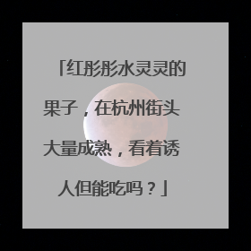 红彤彤水灵灵的果子，在杭州街头大量成熟，看着诱人但能吃吗？