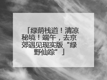 绿荫栈道！清凉秘境！端午，去京郊遇见现实版“绿野仙踪”