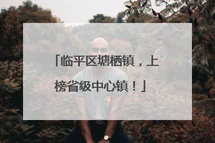 临平区塘栖镇，上榜省级中心镇！