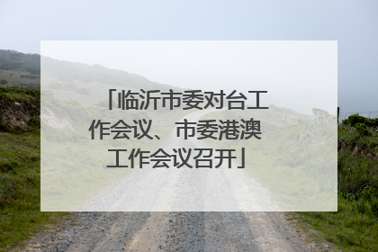 临沂市委对台工作会议、市委港澳工作会议召开