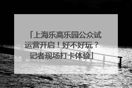 上海乐高乐园公众试运营开启！好不好玩？记者现场打卡体验