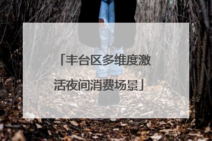 丰台区多维度激活夜间消费场景