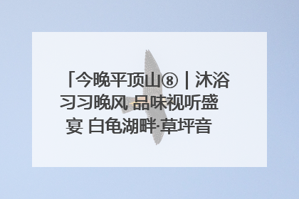 今晚平顶山⑧｜沐浴习习晚风 品味视听盛宴 白龟湖畔·草坪音乐会激情上演