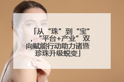 从“珠”到“宝”，“平台+产业”双向赋能行动助力诸暨珍珠升级蜕变