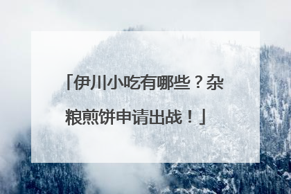 伊川小吃有哪些？杂粮煎饼申请出战！