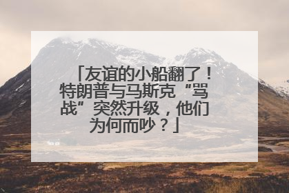 友谊的小船翻了！特朗普与马斯克“骂战”突然升级，他们为何而吵？
