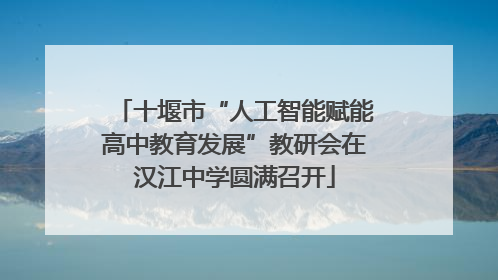 十堰市“人工智能赋能高中教育发展”教研会在汉江中学圆满召开