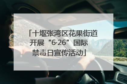 十堰张湾区花果街道开展“6·26”国际禁毒日宣传活动