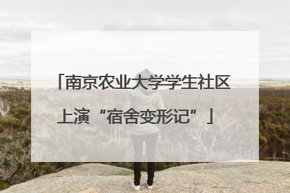 南京农业大学学生社区上演“宿舍变形记”