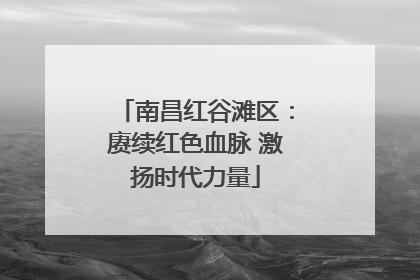 南昌红谷滩区：赓续红色血脉 激扬时代力量