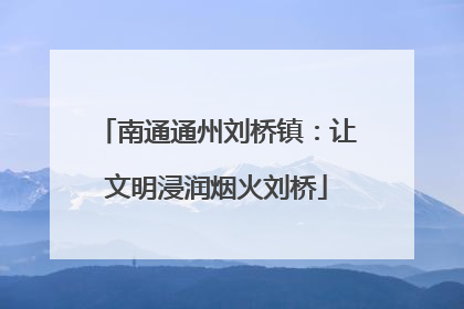 南通通州刘桥镇：让文明浸润烟火刘桥