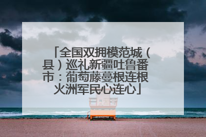 全国双拥模范城（县）巡礼新疆吐鲁番市：葡萄藤蔓根连根 火洲军民心连心