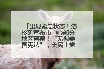 出现紧急状态！洛杉矶宣布市中心部分地区宵禁！“无视美国宪法”，美民主党议员批评特朗普