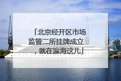 北京经开区市场监管二所挂牌成立，就在瀛海这儿