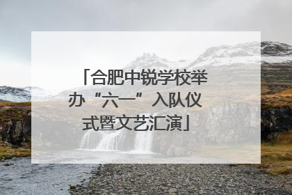合肥中锐学校举办“六一”入队仪式暨文艺汇演