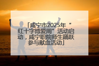 咸宁市2025年“红十字博爱周”活动启动，咸宁职院师生踊跃参与献血活动