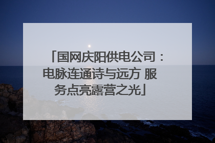 国网庆阳供电公司：电脉连通诗与远方 服务点亮露营之光