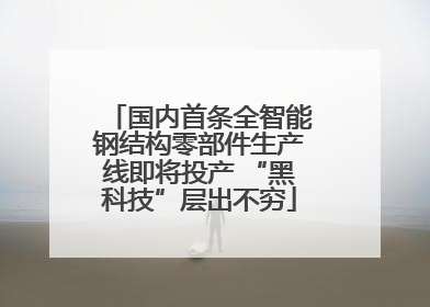 国内首条全智能钢结构零部件生产线即将投产 “黑科技”层出不穷