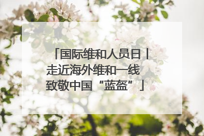 国际维和人员日丨走近海外维和一线 致敬中国“蓝盔”