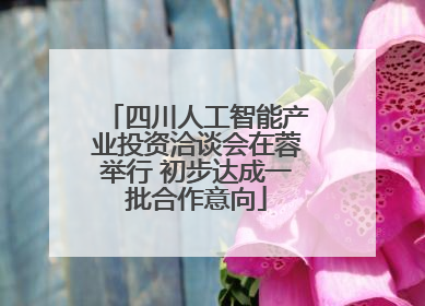 四川人工智能产业投资洽谈会在蓉举行 初步达成一批合作意向