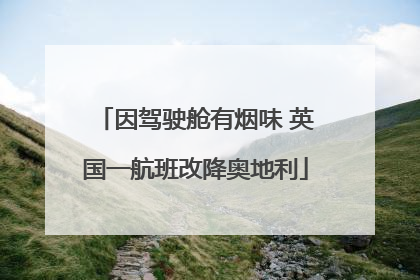 因驾驶舱有烟味 英国一航班改降奥地利