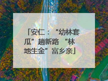 安仁：“幼林套瓜”趟新路 “林地生金”富乡亲