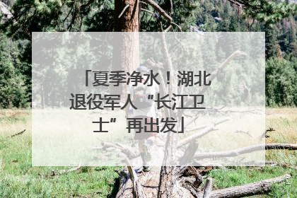 夏季净水！湖北退役军人“长江卫士”再出发