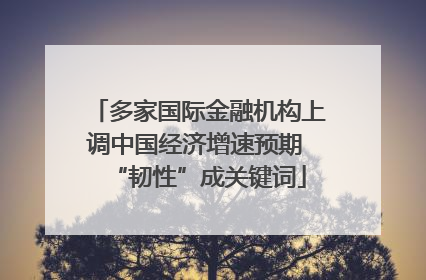 多家国际金融机构上调中国经济增速预期 “韧性”成关键词