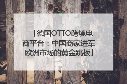 德国OTTO跨境电商平台：中国商家进军欧洲市场的黄金跳板